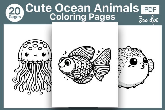 Download Ocean Animals Coloring Book for Kids - For Collection