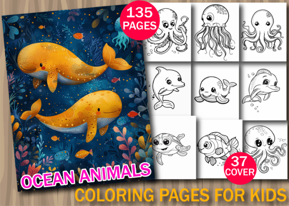 Download Ocean Animals Coloring Book for Kids V2 - For Collection