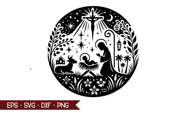 Download Baby Jesus Silhouette Vector Design - Jesus silhouette Collection