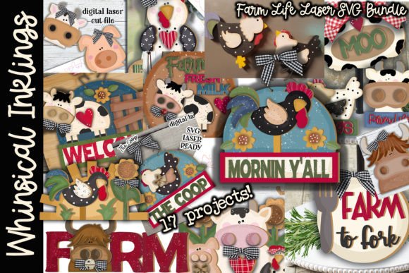 Download Farm Life SVG Bundle for Laser Cutting - For Collection