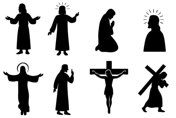 Download Jesus Silhouette Svg Vector Bundle - Jesus silhouette Collection