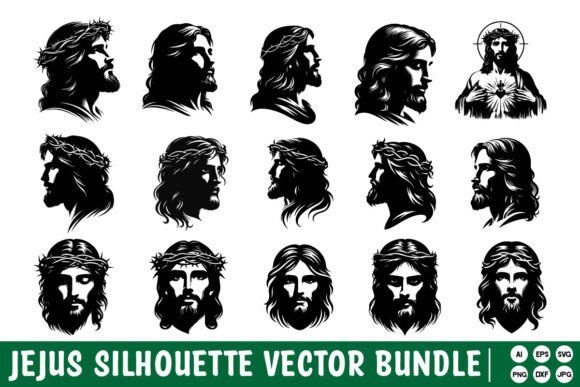 Download Jesus Silhouette Bundle Design - Jesus silhouette Collection