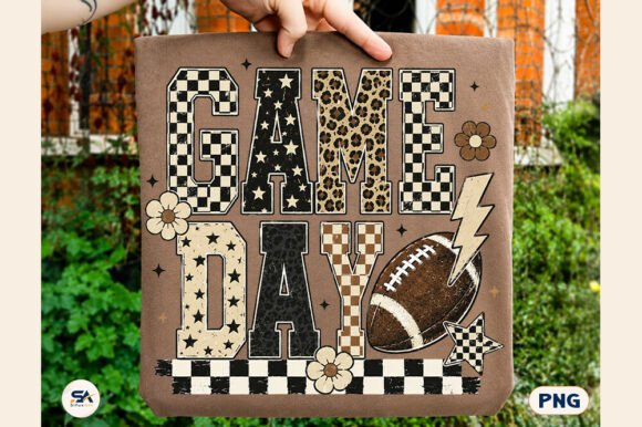 Download Checkered Game Day Football PNG Leopard - Football Collection