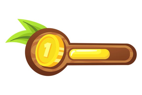 Download Money Point Bar for Game Ui. Cartoon Sty - For Collection