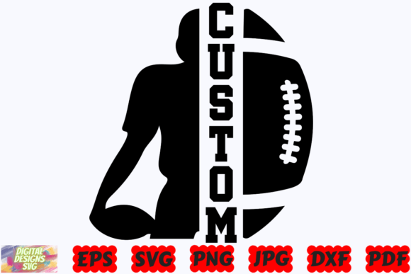 Download Custom Football SVG | Football SVG | PNG - Football Collection