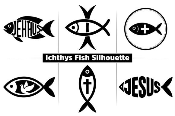 Download Ichthys Fish Jesus Silhouette Clipart - Jesus silhouette Collection