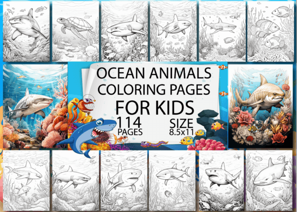 Download Ocean Animals Coloring Book for Kids - For Collection