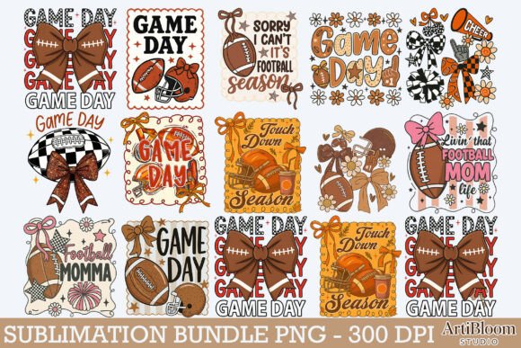 Download Game Day Png Bundle, Football Png Design - Football Collection