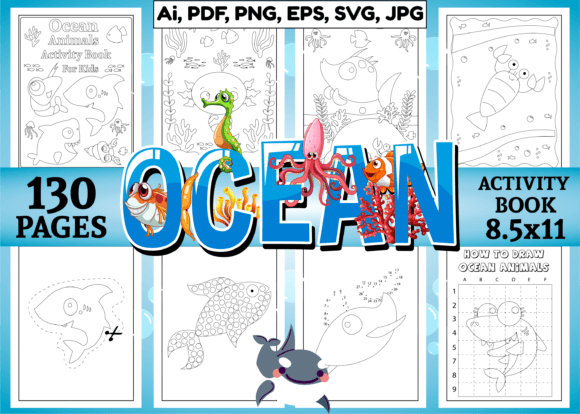 Download Ocean Animals Activity Pages for Kids - For Collection
