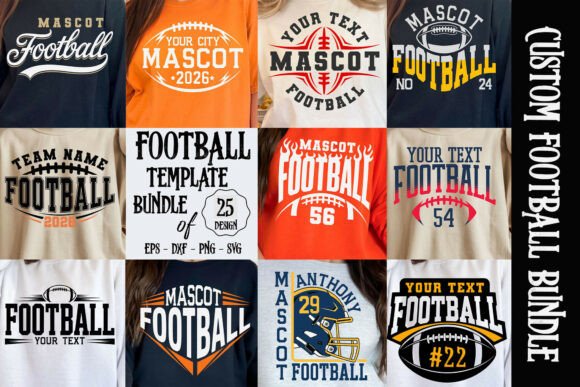 Download Football Bundle Svg, Custom Football Svg - Football Collection