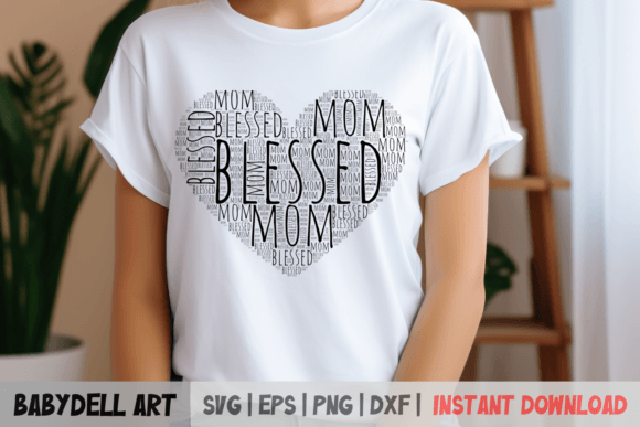Download Blessed Mom SVG Design for DIY Projects - For Collection